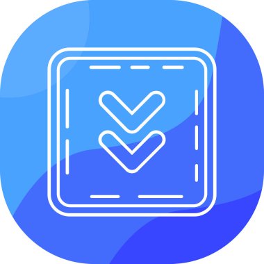 Simge ve vektör illüstrasyonunu kontrol et basit tasarım