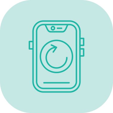 Modern b 'nin vektör illüstrasyonunda telefon yok