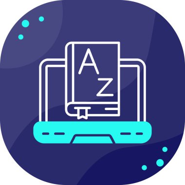 Bir bilgisayar simgesinin vektör illüstrasyonu