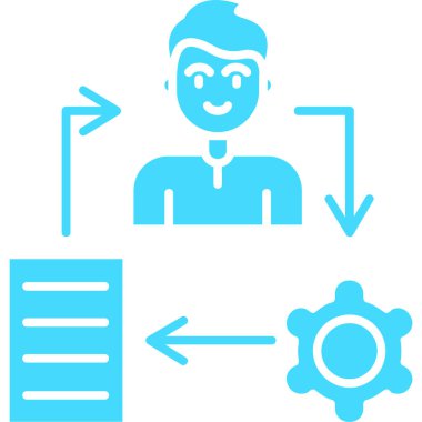 İş adamı. Basit illüstrasyon