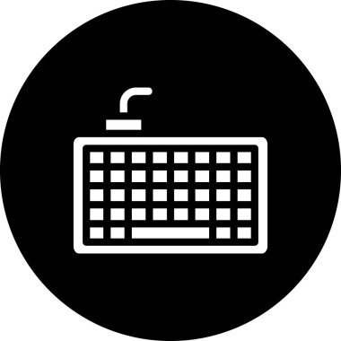 Klavye web simgesi basit illüstrasyon