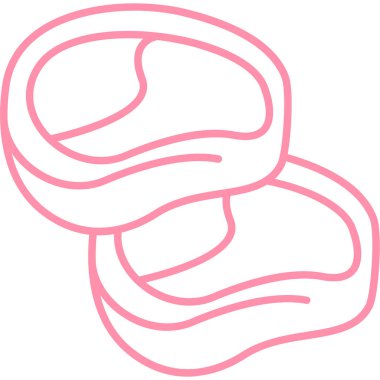 donut. Web simgesi basit illüstrasyon