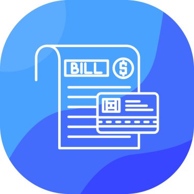 Fatura fatura simgesi - taslak biçimi