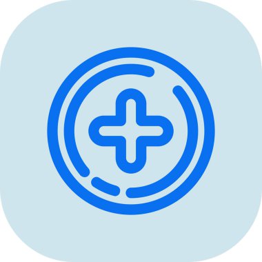 eşsiz artı satır vektör simgesi