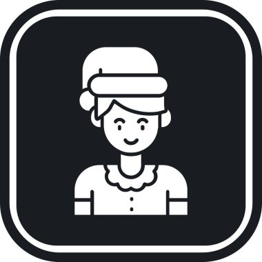 Bebek kız vektör simgesi