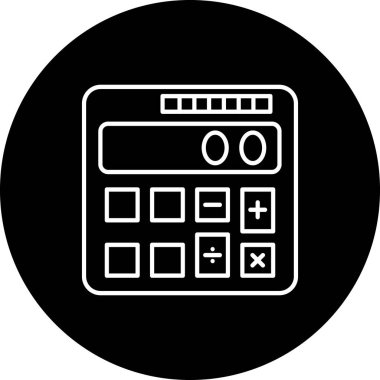 Projeniz için vektör hesap makinesi simgesi