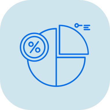 Pasta çizelgesi simgesi, vektör illüstrasyonu