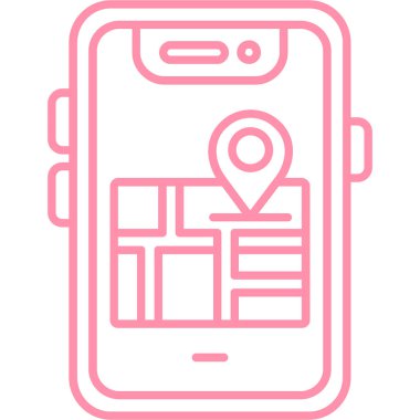 mobil uygulama simgesi, vektör illüstrasyonu