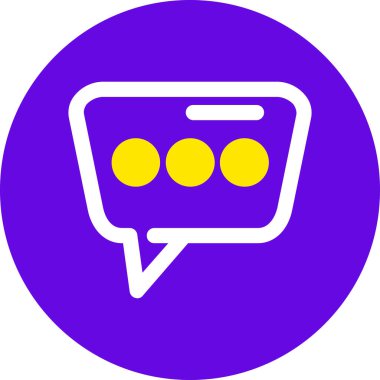 Konuş. Web simgesi basit illüstrasyon