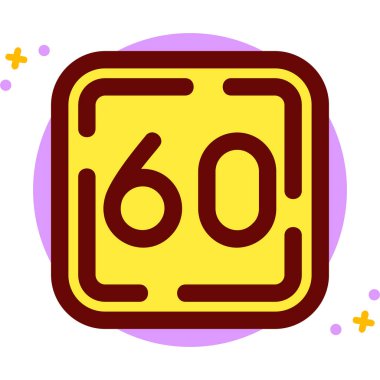 816 simge vektörü. Taslak 6 numara işareti. izole edilmiş ince çizgi sembolü çizimi