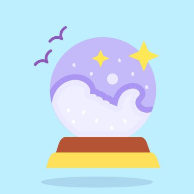 Kar vektörü çizimi ile mutlu noel baloları