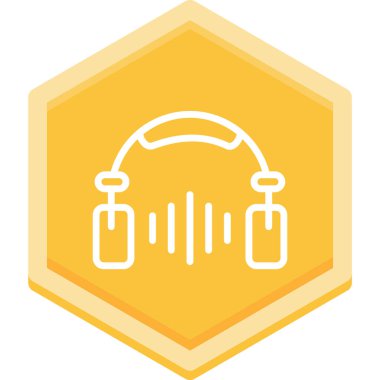 Müzik simgesi vektör illüstrasyonu