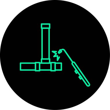 Eşsiz yangın hortumu vektör simgesi