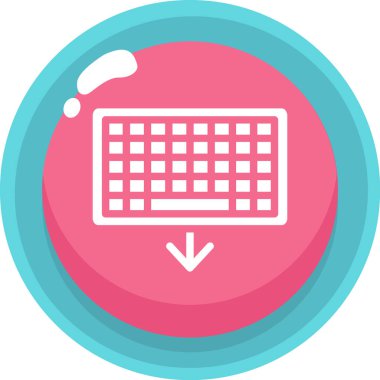 bilgisayar klavye vektör illüstrasyonu