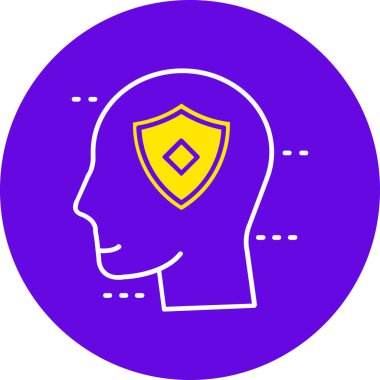 Bir insanın modern simge tasarımının vektör çizimi