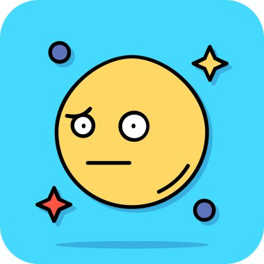 şirin ay vektör simgesi