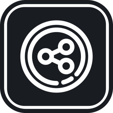 atom simgesi vektör illüstrasyonu