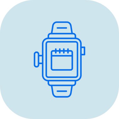 smartwatch simgesi, vektör illüstrasyonu