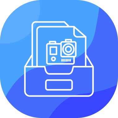 Kamera. Web simgesi basit illüstrasyon