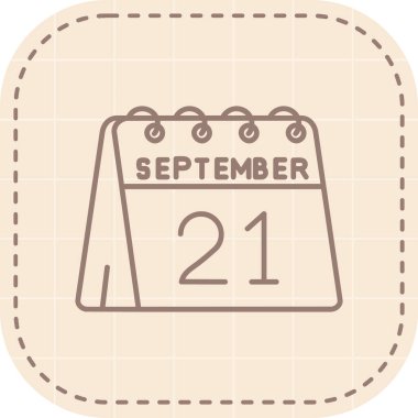 Ekim takvimi için takvimli illüstrasyon