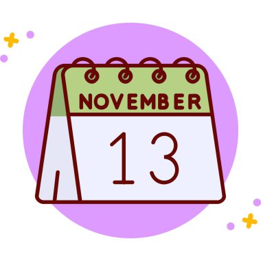 4 Kasım takvim düz stil. Tarih, takvim, beyaz arkaplan simgesi.