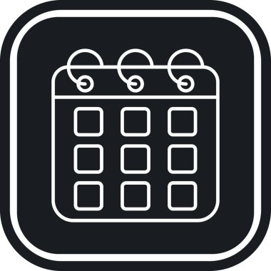 Takvim. Web simgesi basit tasarım