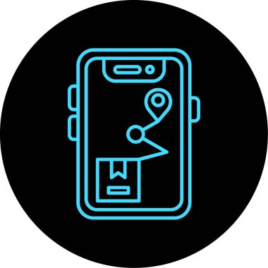 gps simge vektör illüstrasyonu