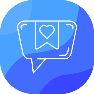 Mesaj sohbet simge vektör çizim