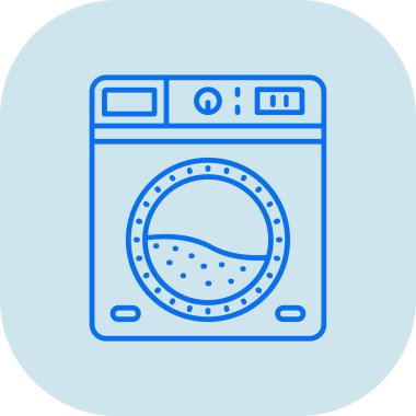 Çamaşır Makinesi. Web simgesi basit tasarım