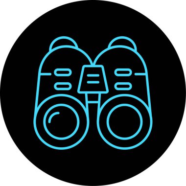 trend biçimi izole edilmiş arkaplanda dürbün simgesi