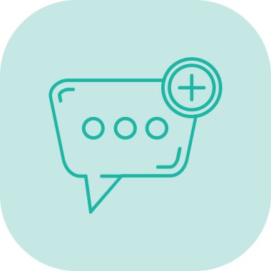 Konuş. Web simgesi basit illüstrasyon