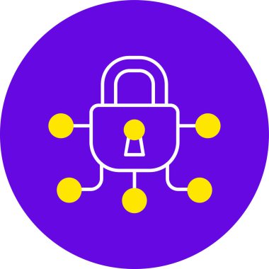 Kilit. Web simgesi basit illüstrasyon