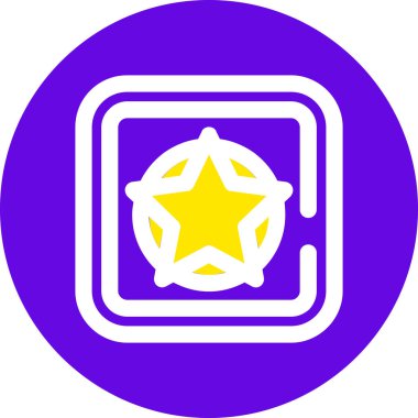 Yıldız. Web simgesi basit tasarım