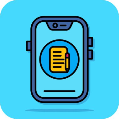 akıllı telefon simgesi vektör illüstrasyonu