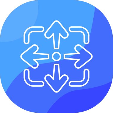 Oklar. Web simgesi basit illüstrasyon