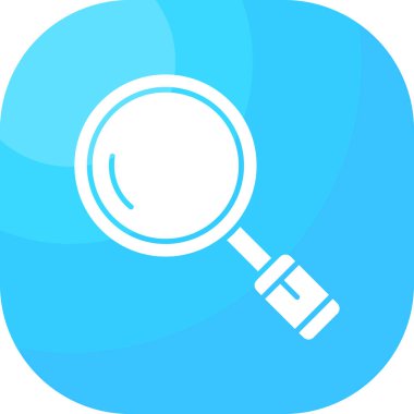 Büyüteç simgesi. vektör illüstrasyonu