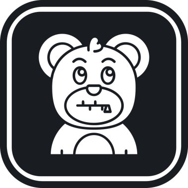 şirin bebek simgesi, vektör illüstrasyonu