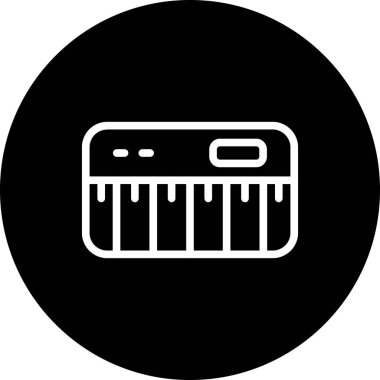 Piyano simgesi işaret vektörü çizimi 