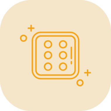 eşsiz hesap makinesi çizgi simgesi