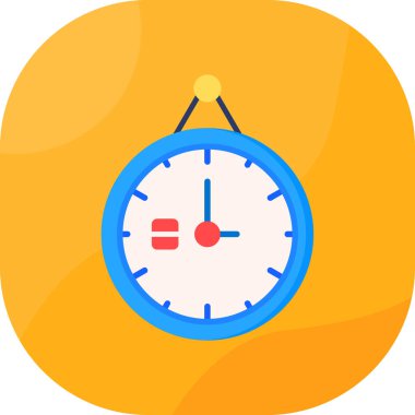 Saat saat simgesi, vektör çizim