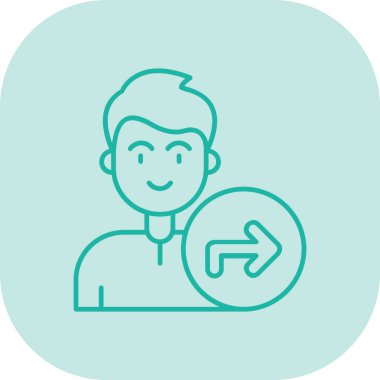 Kullanıcı simgesinin vektör çizimi