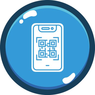 Bir smartphone simge vektör çizim