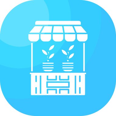 buz deposu web simgesi basit illüstrasyon