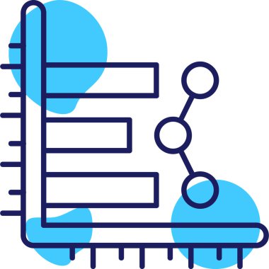 Veri analiz simgesi, vektör illüstrasyonu