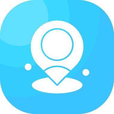 gps konum haritası simgesi - taslak biçimi