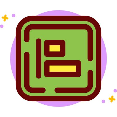 Çizgi film simgesinin vektör çizimi