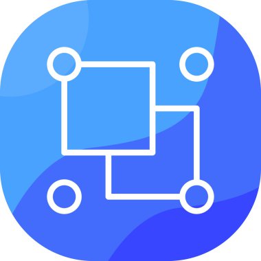 Bir b simgesinin vektör illüstrasyonu