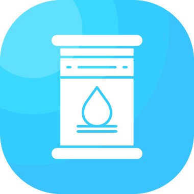 Yağ fıçısı. Web simgesi basit tasarım