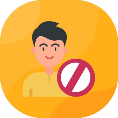 Kes şunu. Web simgesi basit illüstrasyon