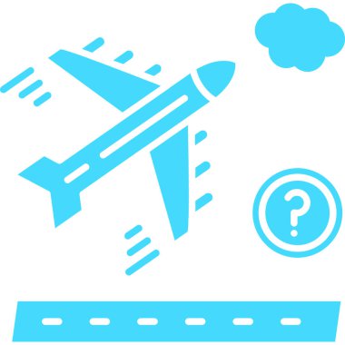 uçak uçuş vektörü çizimi